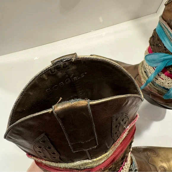 BCBGirls Bohemian Western Boots with Multicolor Accents - Picture 8 of 10